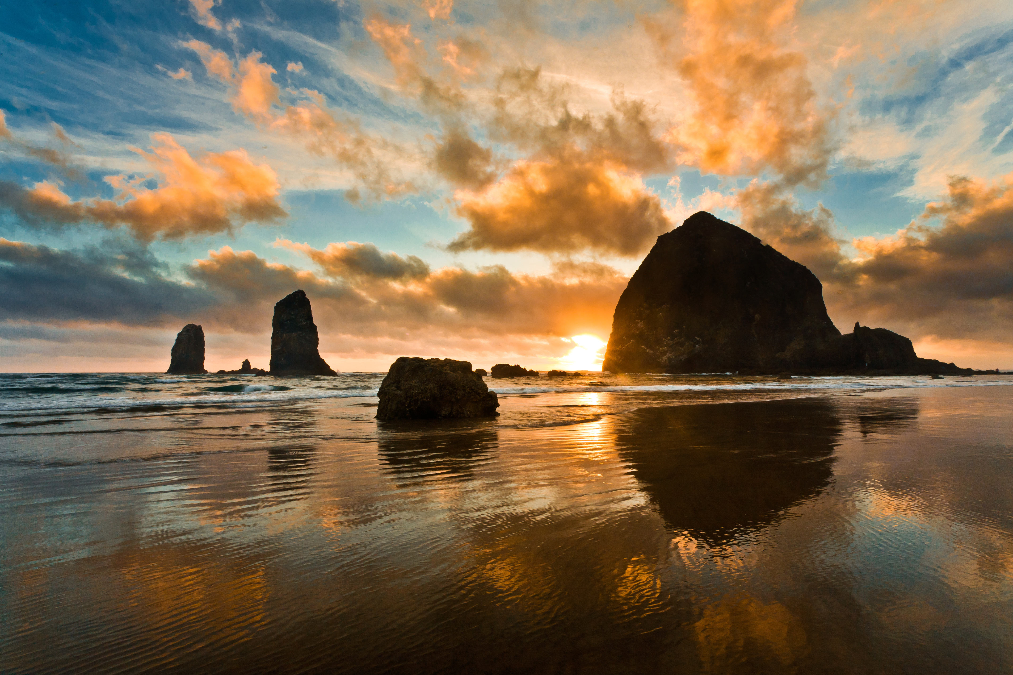 Oregon coast shoreline